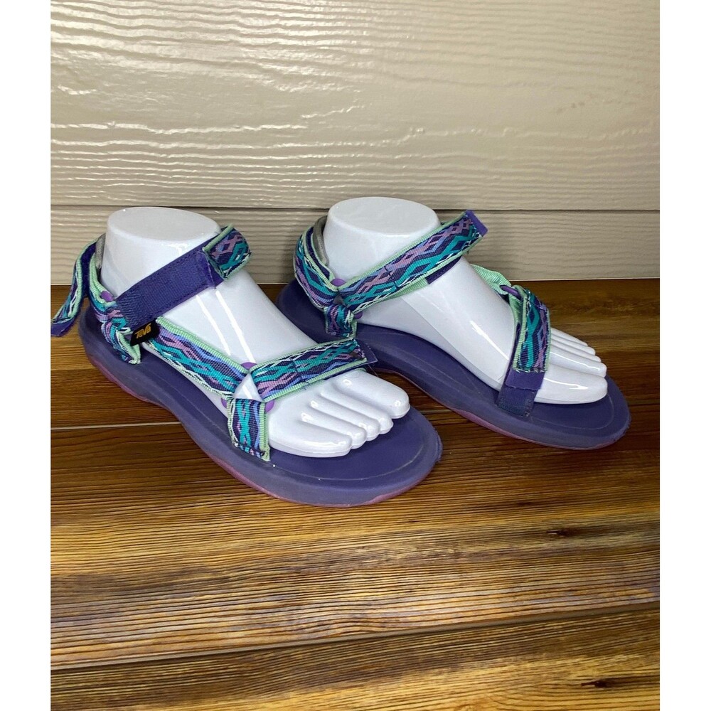 Teva Womens Sandals 5 Purple Multicolor Strappy Southwest Aztec Trail Water Hike